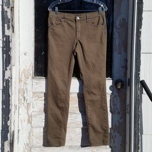 Venus Olive/Army Green Skinny Stretch Jeans